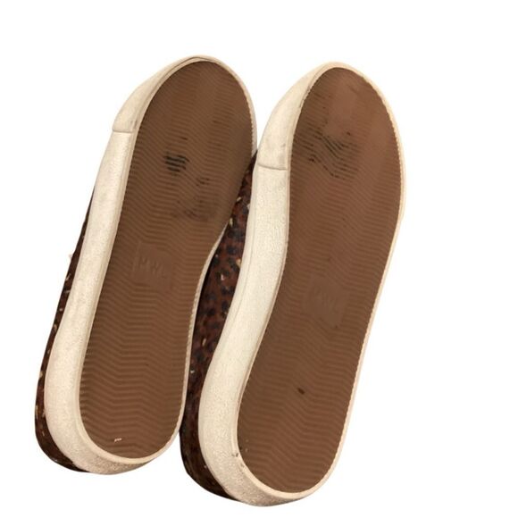 Madewell Sidewalk Low-Top Sneakers in Painted Leopard Colorblock Calf Hair 8 - Picture 9 of 11